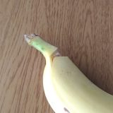 先が折れたバナナ