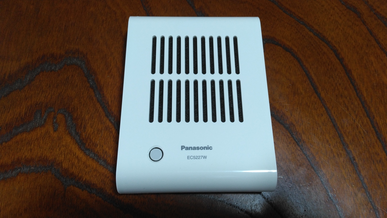 古い玄関チャイムをメロディータイプに付け替え【Panasonic EB15から