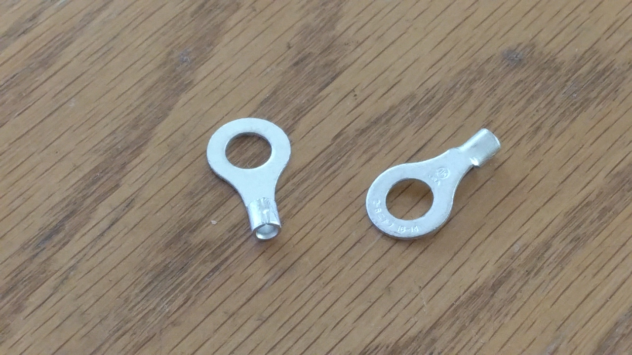低圧配線用の裸圧着端子