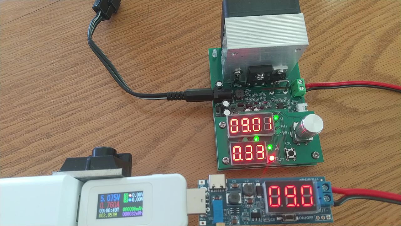 9Vで2.97Wをテスト