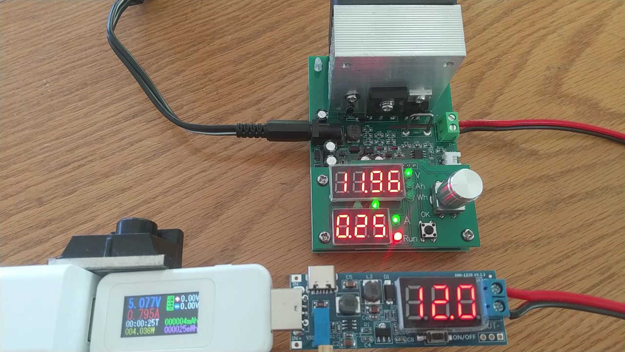 12Vで3Wをテスト