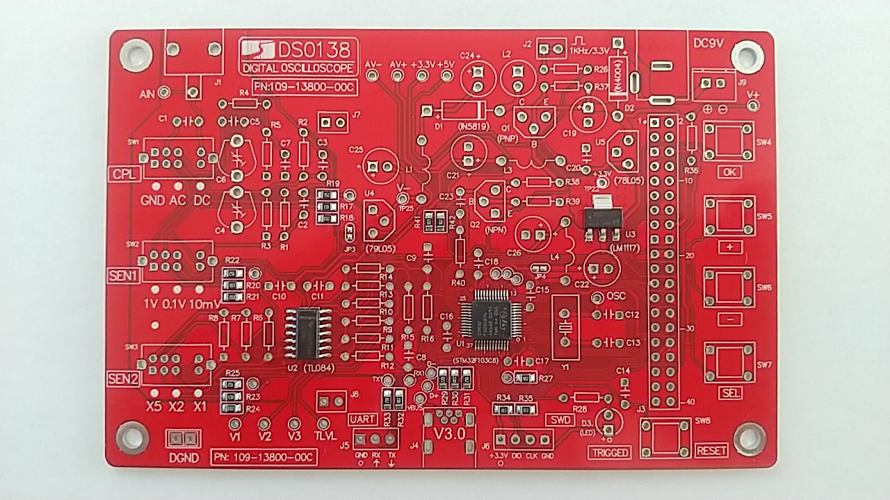 DSO138のメイン基板