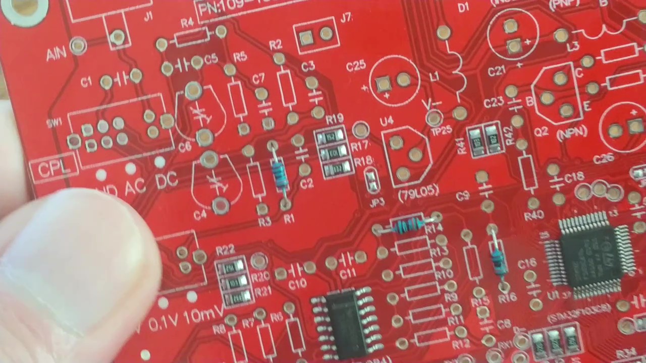 抵抗を差し込んでいく