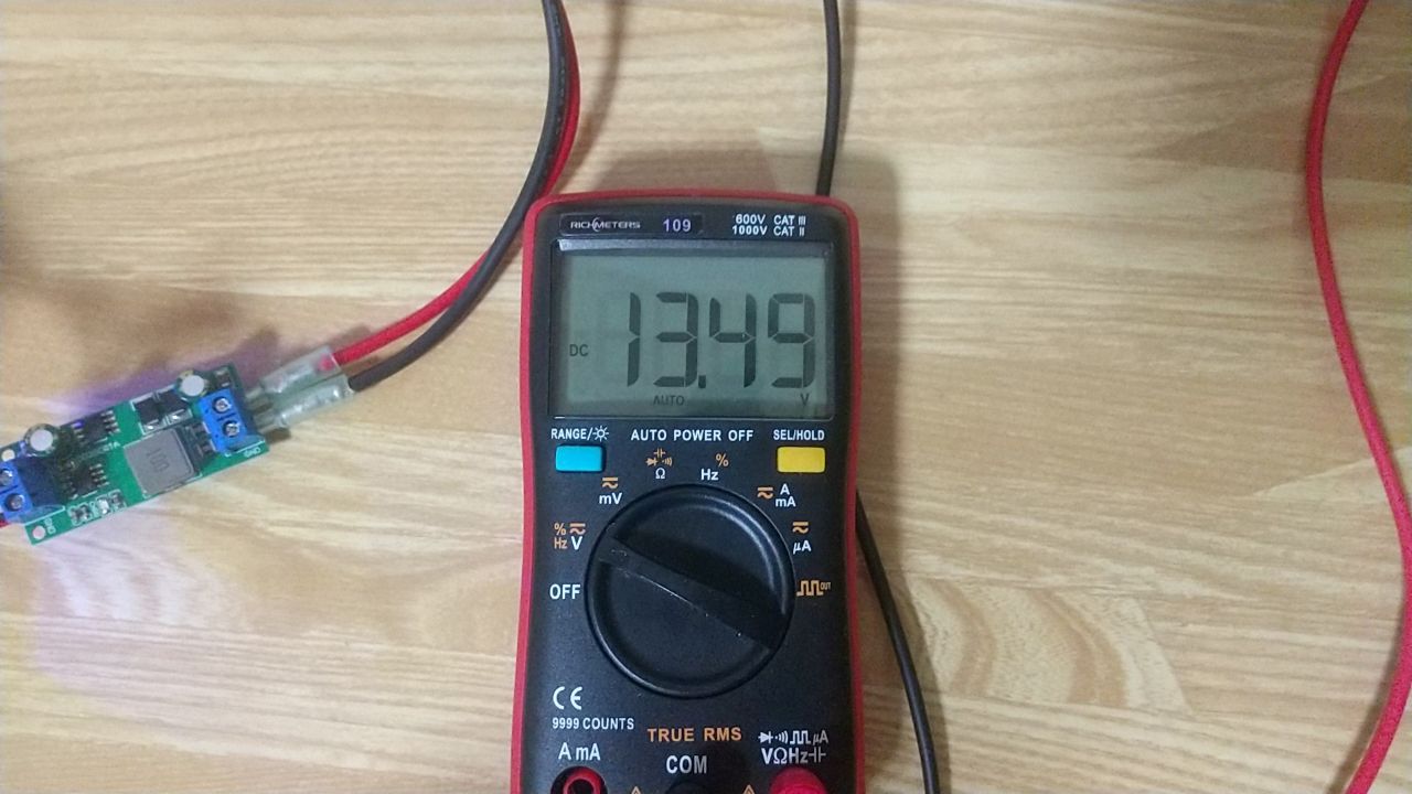 10時間経過後のバッテリー端子電圧